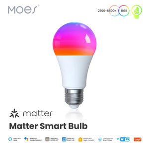 ENGIES Tuya Matter WiFi Smart Bulb Dimmable Led Light 16 Million RGB Colors  E27 Candle Lamp Voice Control Alexa Google Home