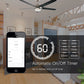 ENGIES New WiFi RF Smart Ceiling Fan Light 2/3 Way Control Smart Life/Tuya APP RF Remote Speed Control Alexa Google Home Compatible