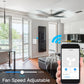 ENGIES New WiFi RF Smart Ceiling Fan Light 2/3 Way Control Smart Life/Tuya APP RF Remote Speed Control Alexa Google Home Compatible