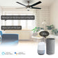 ENGIES New WiFi RF Smart Ceiling Fan Light 2/3 Way Control Smart Life/Tuya APP RF Remote Speed Control Alexa Google Home Compatible