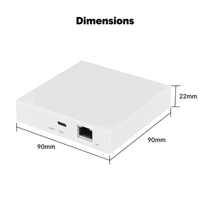 ENGIES Tuya Zigbee Matter Thread Gateway Smart Home Bridge Matter Hub Support Voice Control Siri Homekit Smartthings Google Alexa