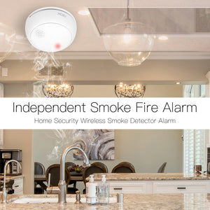 ENGIES ZigBee Smart Wireless Smoke Detector Fire 85dB Sound Alarm Siren Sensor Smart Safety Protection Home Kitchen Fire App Alert