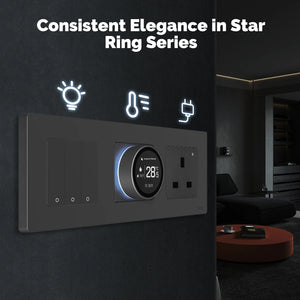 ENGIES Tuya ZigBee Smart Knob Thermostat Star Ring Series Temperature Controller Water Boiler Electric Heating With Alexa Google