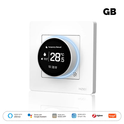 ENGIES Tuya ZigBee Smart Knob Thermostat Star Ring Series Temperature Controller Water Boiler Electric Heating With Alexa Google