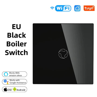ENGIES WiFi Boiler Switch/ Zigbee Water Heater controller 20A Tuya Smart APP Remote Control Alexa Google Home Voice Glass Panel
