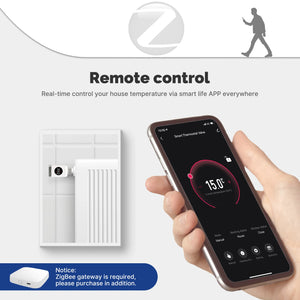 ENGIES Tuya Smart Wifi/ZigBee Thermostatic Radiator Valve TRV Programmable App Remote Temperature Controller with Alexa GoogleHome