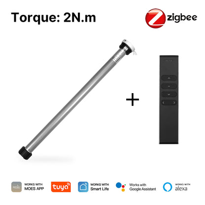 ENGIES Tuya Smart Zigbee Roller Blinds Motor Shade for 38mm Tube Automatic work with Alexa Google Home Smart Life Remote Control