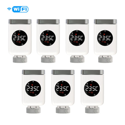 ENGIES Tuya Smart Wifi/ZigBee Thermostatic Radiator Valve TRV Programmable App Remote Temperature Controller with Alexa GoogleHome