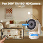 ENGIES Tuya Wi-Fi 6 Smart Indoor 4MP HD Security Pan/Tilt Camera Motion Tracking & Sound Detection Infrared Night Vision Monitor