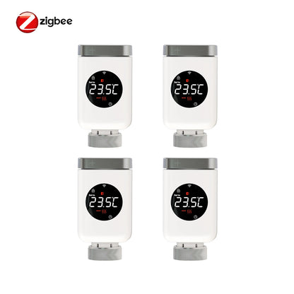 ENGIES Tuya Smart Wifi/ZigBee Thermostatic Radiator Valve TRV Programmable App Remote Temperature Controller with Alexa GoogleHome
