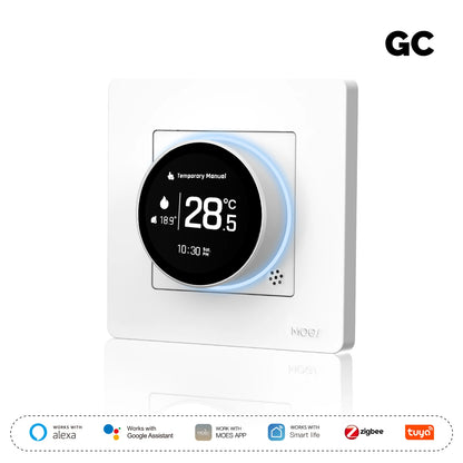 ENGIES Tuya ZigBee Smart Knob Thermostat Star Ring Series Temperature Controller Water Boiler Electric Heating With Alexa Google