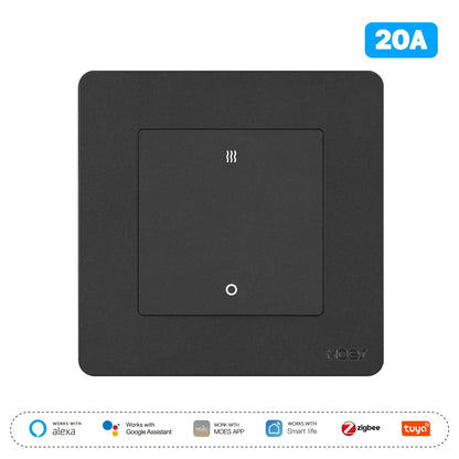ENGIES ZigBee Heater AC Switch Tuya 20A High Load Electricity Monitor Double Pole App Remote Control Work With Alexa Google Home