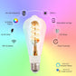 ENGIES Tuya WiFi Smart ST64 Edison LED Light Bulbs 16 Million RGB Color Changing 2700K-6500K Dimmable Work with Alexa/Google Home