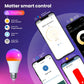 ENGIES Tuya Matter WiFi Smart Bulb Dimmable Led Light 16 Million RGB Colors  E27 Candle Lamp Voice Control Alexa Google Home