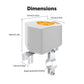 ENGIES Tuya ZigBee Smart battery Water Gas Valve Controller Automatic Low Power Consumption Voice Control with Alexa Google Home