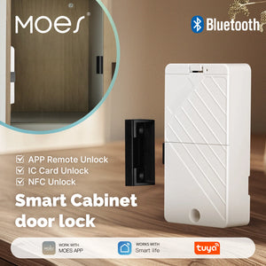ENGIES Bluetooth Cabinet Drawer Lock Smart Tuya Used for Locker Wood Door IC Card Unlock Keyless Monitoring  App Remote Control