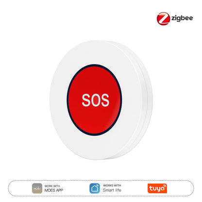 ENGIES ZigBee SOS Alarm Button Tuya One Click For Emergency Help Children Elderly Patient Hospital Home Safety APP Notification