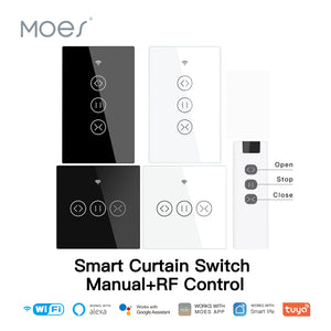 ENGIES WiFi Smart Curtain Blind Switch for Electric Motorized Tuya Curtain Roller Shutter Alexa Echo Google Home Voice Control