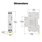 ENGIES WiFi Tuya Smart Circuit Breaker 40A Alarm Threshold Set Electricity Monitor V0 Fireproof Retardant APP Control With Alexa