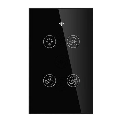 ENGIES New WiFi RF Smart Ceiling Fan Light 2/3 Way Control Smart Life/Tuya APP RF Remote Speed Control Alexa Google Home Compatible