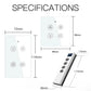 ENGIES New WiFi RF Smart Ceiling Fan Light 2/3 Way Control Smart Life/Tuya APP RF Remote Speed Control Alexa Google Home Compatible