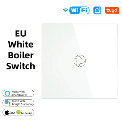 ENGIES WiFi Boiler Switch/ Zigbee Water Heater controller 20A Tuya Smart APP Remote Control Alexa Google Home Voice Glass Panel