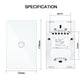 ENGIES WiFi Boiler Switch/ Zigbee Water Heater controller 20A Tuya Smart APP Remote Control Alexa Google Home Voice Glass Panel