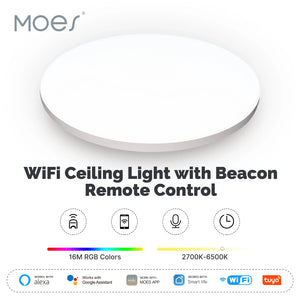 ENGIES Tuya WiFi Ceiling Light Smart Lamp Bluetooth With Beacon Remote Control Work With Alexa and Google Home