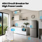 ENGIES WiFi Tuya Smart Circuit Breaker 40A Alarm Threshold Set Electricity Monitor V0 Fireproof Retardant APP Control With Alexa