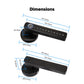 ENGIES Tuya Bluetooth Smart Fingerprint Door Handle Lock Electronic Password APP Remote Unlock Hotel Apartment Office Rental House