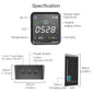 ENGIES Smart Tuya CO2 Detector Temperature Humidity Tester 3 in 1 Carbon  Dioxide Detector Air Quality Monitor WiFi alarm senor