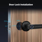 ENGIES Tuya Bluetooth Smart Fingerprint Door Handle Lock Electronic Password APP Remote Unlock Hotel Apartment Office Rental House