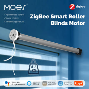 ENGIES Tuya Smart Zigbee Roller Blinds Motor Shade for 38mm Tube Automatic work with Alexa Google Home Smart Life Remote Control