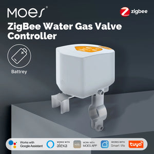 ENGIES Tuya ZigBee Smart battery Water Gas Valve Controller Automatic Low Power Consumption Voice Control with Alexa Google Home