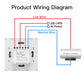 ENGIES WiFi Boiler Switch/ Zigbee Water Heater controller 20A Tuya Smart APP Remote Control Alexa Google Home Voice Glass Panel