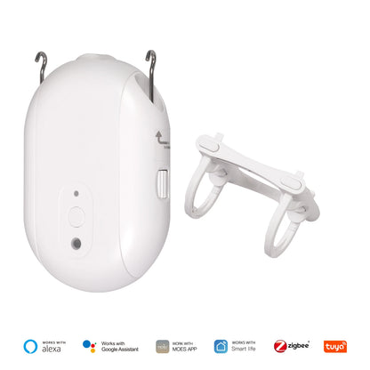 ENGIES Tuya ZigBee Smart Electric Curtain Robot Timing Auto Opener Closer Light Sensor App Remote Control Support Alexa GoogleHome