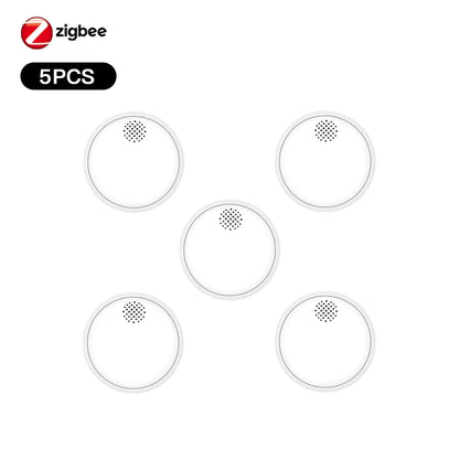 ENGIES ZigBee Smart Wireless Smoke Detector Fire 85dB Sound Alarm Siren Sensor Smart Safety Protection Home Kitchen Fire App Alert