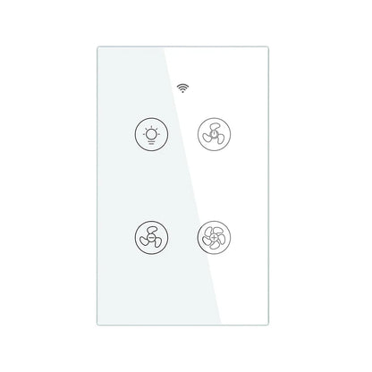 ENGIES New WiFi RF Smart Ceiling Fan Light 2/3 Way Control Smart Life/Tuya APP RF Remote Speed Control Alexa Google Home Compatible