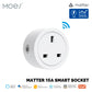 ENGIES Smart EU/US/UK Plug Matter WiFi Socket 15/16A Timer Outlet Power Monitor Support TUYA  Apple Homekit with Google Home Alexa