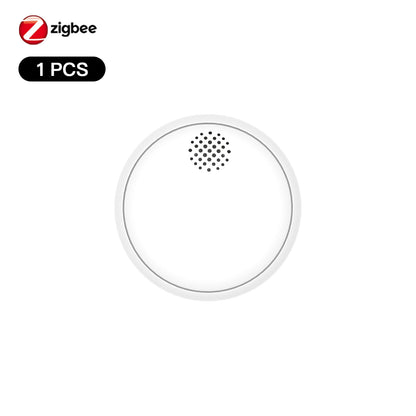 ENGIES ZigBee Smart Wireless Smoke Detector Fire 85dB Sound Alarm Siren Sensor Smart Safety Protection Home Kitchen Fire App Alert