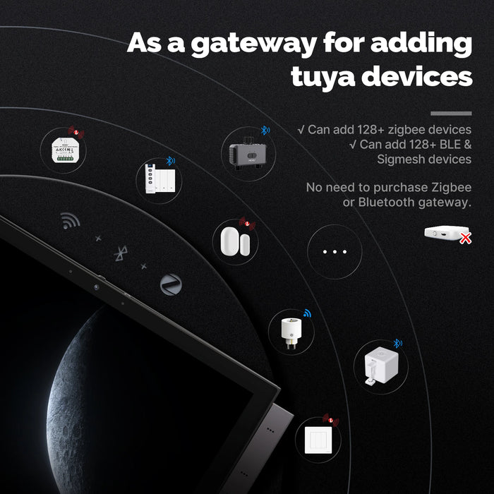 ENGIES Tuya Smart Home Control Panel Max 10.1inch Touch Screen with Bluetooth Zigbee Gateway Built-in Building Intercom Compatible