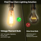 ENGIES Tuya WiFi Smart ST64 Edison LED Light Bulbs 16 Million RGB Color Changing 2700K-6500K Dimmable Work with Alexa/Google Home